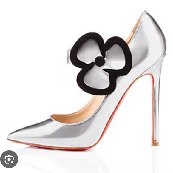 Christian Louboutin Shoes - LIKE NEW Christian Louboutin Pensee 20th Anniversary 120 Silver Metallic Pumps